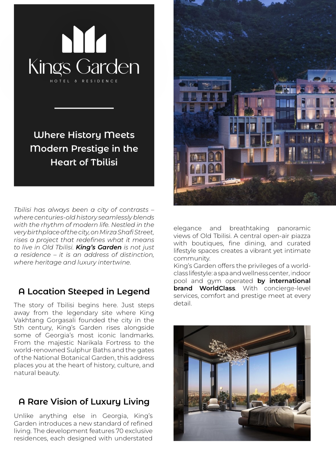 King's Garden Hotel and Residence editorial feature