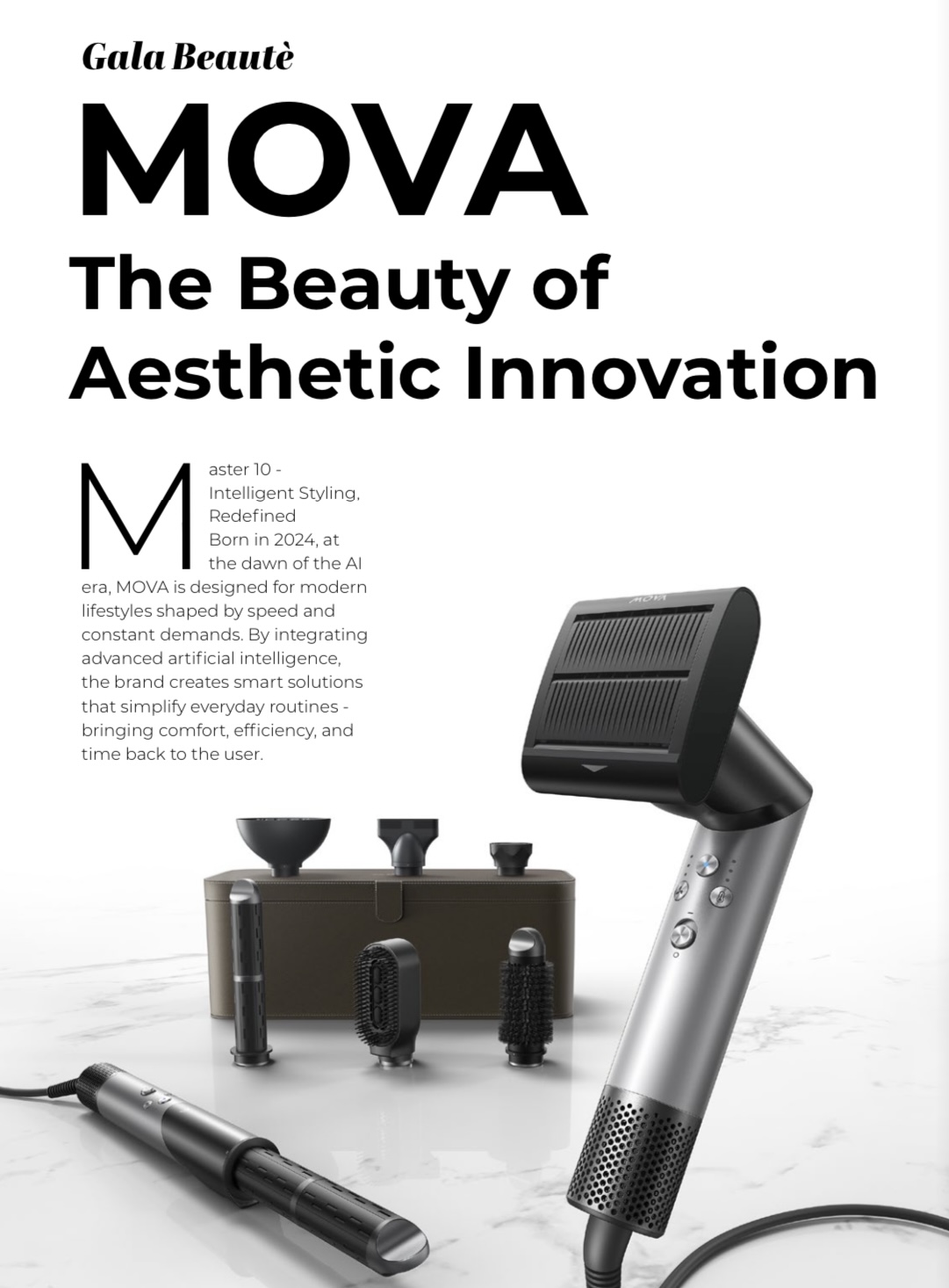 GALA Beauté MOVA hair styling technology editorial
